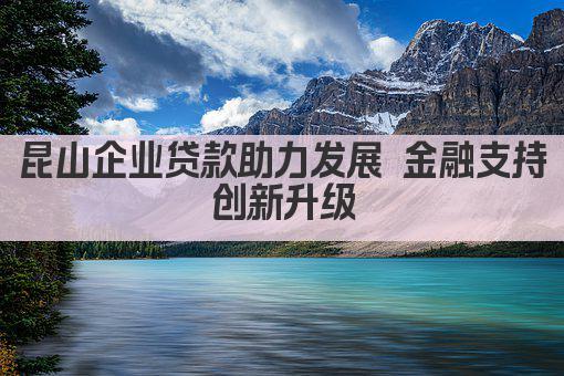 昆山企业贷款助力发展 金融支持创新升级(图1)