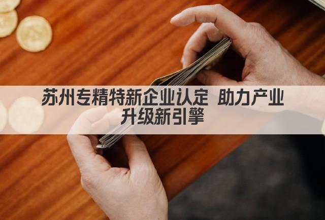 苏州专精特新企业认定 助力产业升级新引擎(图1)