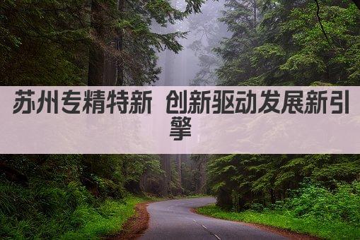 苏州专精特新 创新驱动发展新引擎(图1)