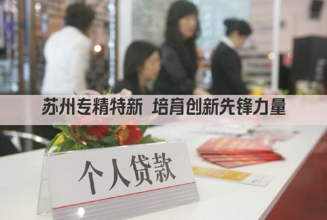 苏州专精特新 培育创新先锋力量(图1)