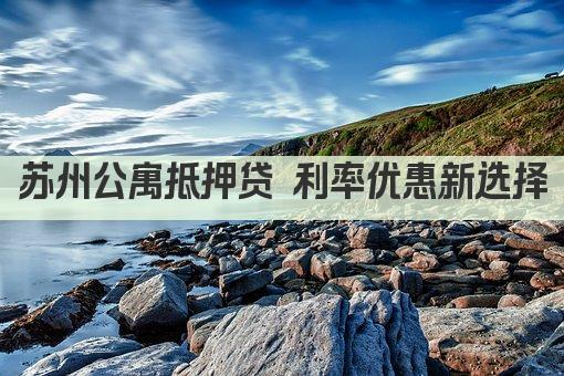 苏州公寓抵押贷 利率优惠新选择(图1)