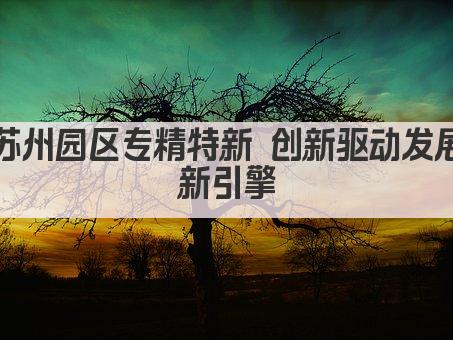 苏州园区专精特新 创新驱动发展新引擎(图1)
