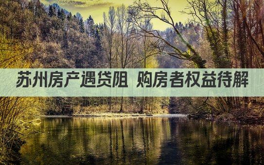 苏州房产遇贷阻 购房者权益待解(图1)